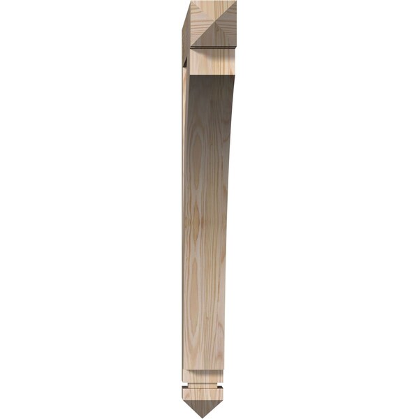 Thorton Arts & Crafts Smooth Bracket, Douglas Fir, 3 1/2W X 30D X 34H